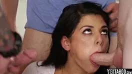 Cute Gina Valentina Hosts Pretty Big Blowbang Party