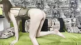 watch her reaching intense orgasm on camera with sexy solo masturbation and dildo toys