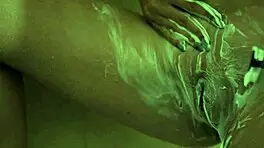 Hot brunette visits Sam Frost for squirt orgasm