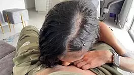 Hot petite latina teen fucks old man before date