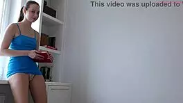 Sucking huge cock and swallowing foster daddy's cum