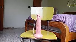 Using the Huge Dildo My Father Used on My Stepmother's Tight Ass an Hour Ago