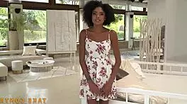 Petite milf waiting for anal and blowjob in jeans