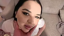 I fucked this big ass Turkish girl with juicy curves after lunch, pounding her wet pussy in amateur doggystyle and deepthroat action.