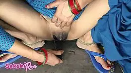 Indian Stepmom Shaves Pussy, Stepson Sees And Fucks Her
