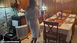 i fucked my stepbrother before family dinner, he fingered my ass roughly