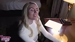 New slutty assistant Seth Brogan fucks sexy Celestina Blooms!