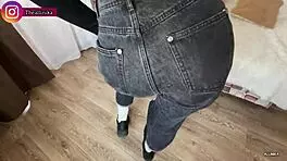 sexy blonde in stockings rides new boyfriend hard