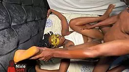 Having hardcore missionary sex with my step brother.