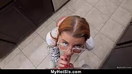 Stepsis says, 'I'll submit to your dominant attitude with blowjob and cowgirl'