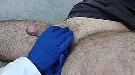 Nurse Helps To Submit Sperm For Analysis