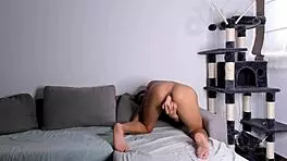 Latina Teen Rides Dildo In Softcore Fun