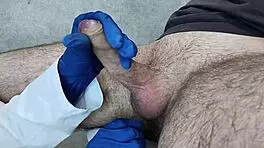 Nurse Helps To Submit Sperm For Analysis