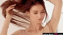 Petite Brunette Latvian Ballet Dancer Ilvy Kokomo Loves Naked Practicing Intensely