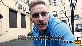 Brunette Cougar Teaches Shy Guy Sex Lesson in HD