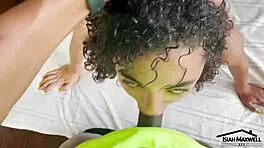 Petite Baddie SWALLOWS Huge BBC and GETS STRETCHED