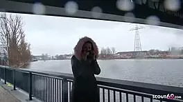 German scout picks up teen from street and fucks her outdoors for cash 💰