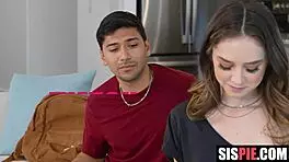 Shameless stepsis tosses dildo at stepbro, begging him to fix her pussy problems! 😏 Daisy Fox and Max Fills.