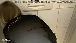 suck cock in club toilet and fuck as reward 😈