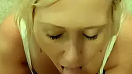 cheri bangz gives blowjob to step dad in cum-covered sucking