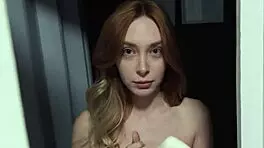 The girl next door dropped the soap in the shower, so I creampied her for the first time.