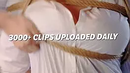 Beauty stretched for brutal torment!