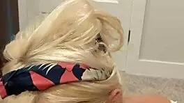 cheri bangz gives blowjob to step dad in cum-covered sucking