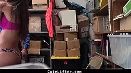 cute suspect dominated with monster cock in office