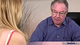 Cute Blonde Rebecca Needs A Math Lesson!