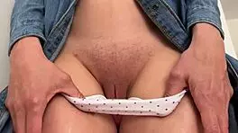 I Can't Believe How Intense It Feels With My Shaved Pussy Riding That Big Cock In A Condom Dripping Wet