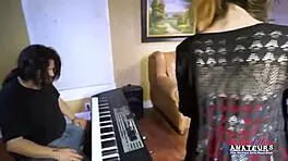 petite busty cloe sucks a cock and gets her wet pussy deeply drilled