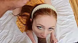 petite redhead roommate scarlet skies does anything to pay rent 😏