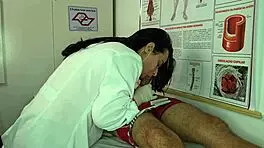 Nurse Gets Excited by Patient's Erection!