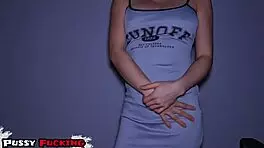 This petite Asian got creampied and fucked twice casually before heading to her college class