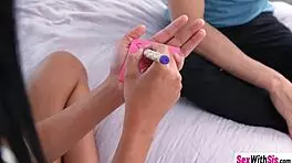 petite teen stepsister bianca loves sex games, uses stepbro for blowjob and licking