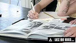 Homeschooled Katerina Deville Gets Disciplined by Lucia Rossi with Rimjob and Spanking 😏