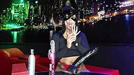 I slide a big black cock into my tight pussy at home 😏