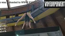 check out this hidden bikini voyeur at women's high diving