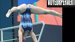 check out this hidden bikini voyeur at women's high diving