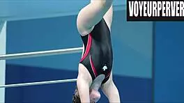 check out this hidden bikini voyeur at women's high diving