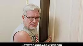 Jackie Hoff's Pussy Fucked By Grumpy Old Man