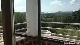 Ibiza Trip Turns Wild For Young Blonde!