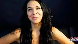 sabrina says watch me masturbate hairy cock for facial cum