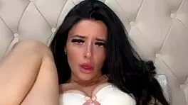 Slutty british girlfriend gives blowjob on webcam with toys 😍