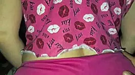 My stepdaughter cums visiting my room and on my cock while wife travels!