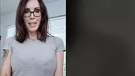 Frustrated Brunette Milf Seduces Young Guy For His Huge Cock With Handjob And Creampie