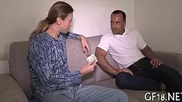 Hey, this guy just asks her to show some skin and things heat up quick.