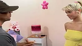 i, like, took a huge cock deepthroat until my blonde face was covered in cum