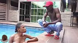 She got a BBC after swimming and it stretched her tight petite frame! 🏊‍♀️🍆