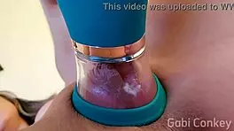 Intense orgasm testing my new sucking vibrator, would you suck me like that?